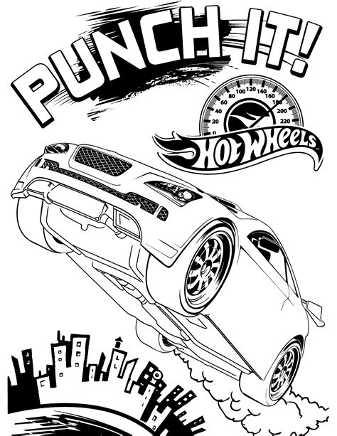 hot wheels colouring pages|Free Printable Hot Wheels Coloring Pages For Kids